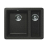 Zlewozmywak Pyramis CALTO 1 1/2B 55x43 nero 070006201